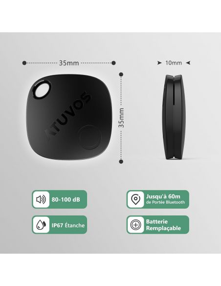 Atuvos Air Tag Traceur Lot De 4 - Atuvos